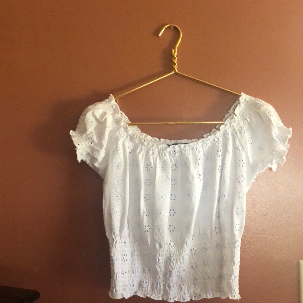 Off the shoulder crop top